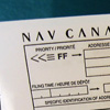 One of few forms to fill out before taking off