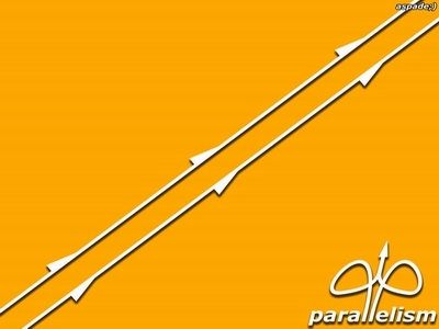 Two parallel lines, just riding along...